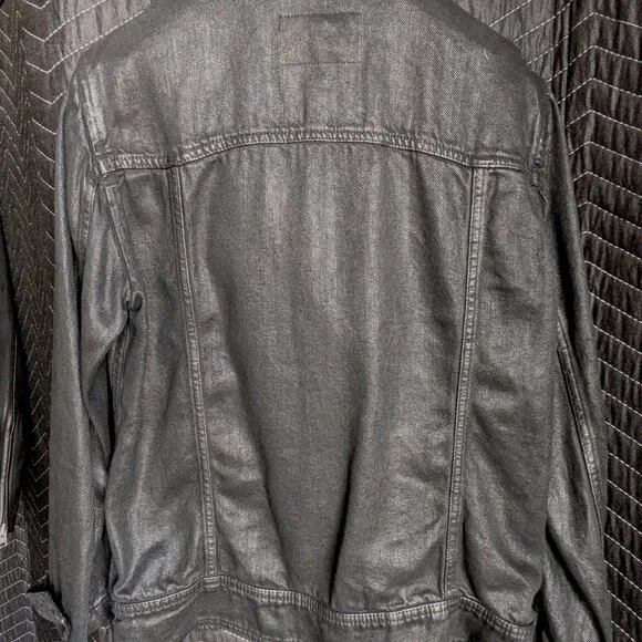 All Saints Black Jean Jacket - Picture 10 of 16